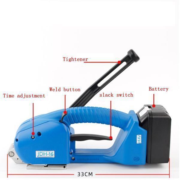 Electric Battery Powered PP/PET Strapping Machine Hand Packing Tool Automatic