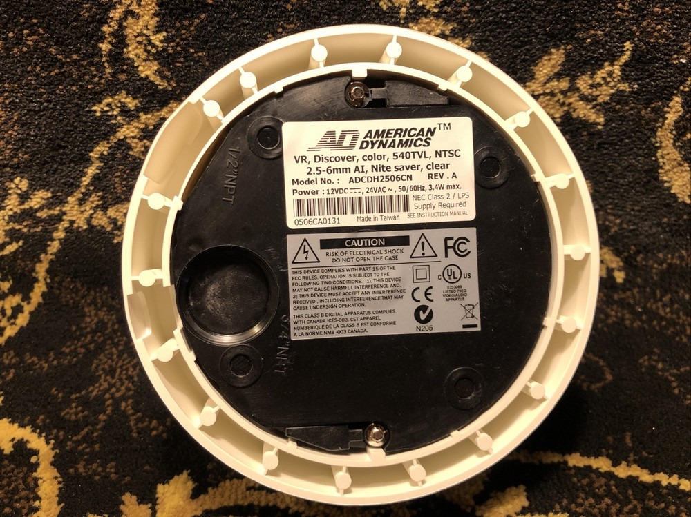 American Dynamics ADCDH2506CN Security Surveillance Camera