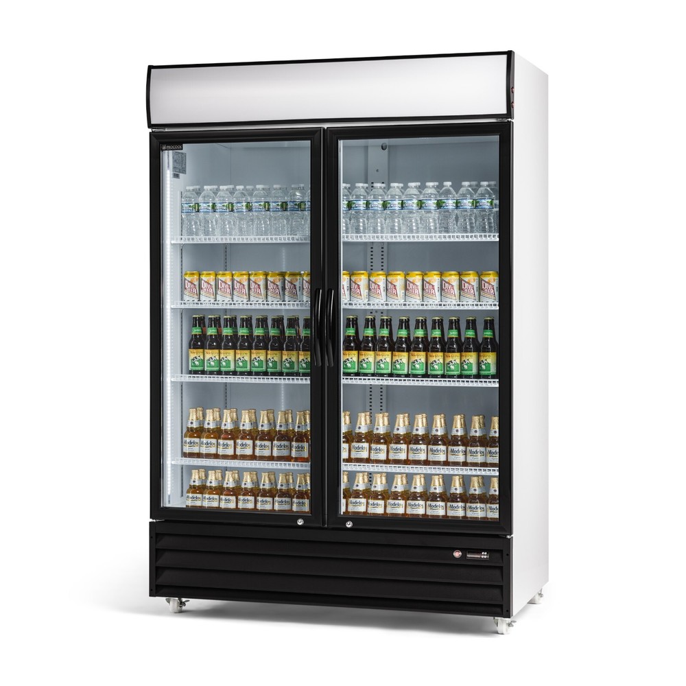 Procool CSD-1400 2 Door Display Beverage Cooler Merchandiser Refrigerator