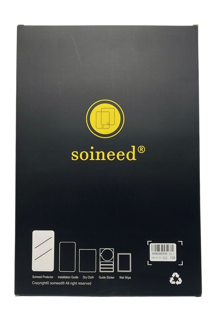 NEW 2-Pack Soineed Screen Protector For iPad 10.2 7th 8th Gen