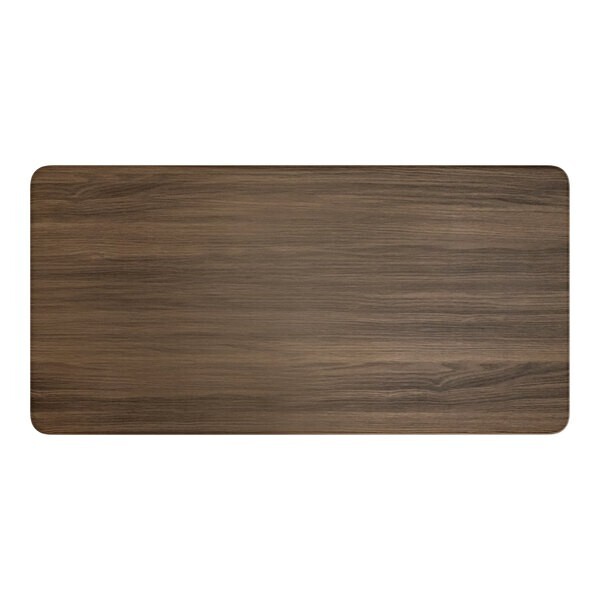 30" x 60" Rectangular Restaurant Table Top with Dark Walnut Laminate Top Finish