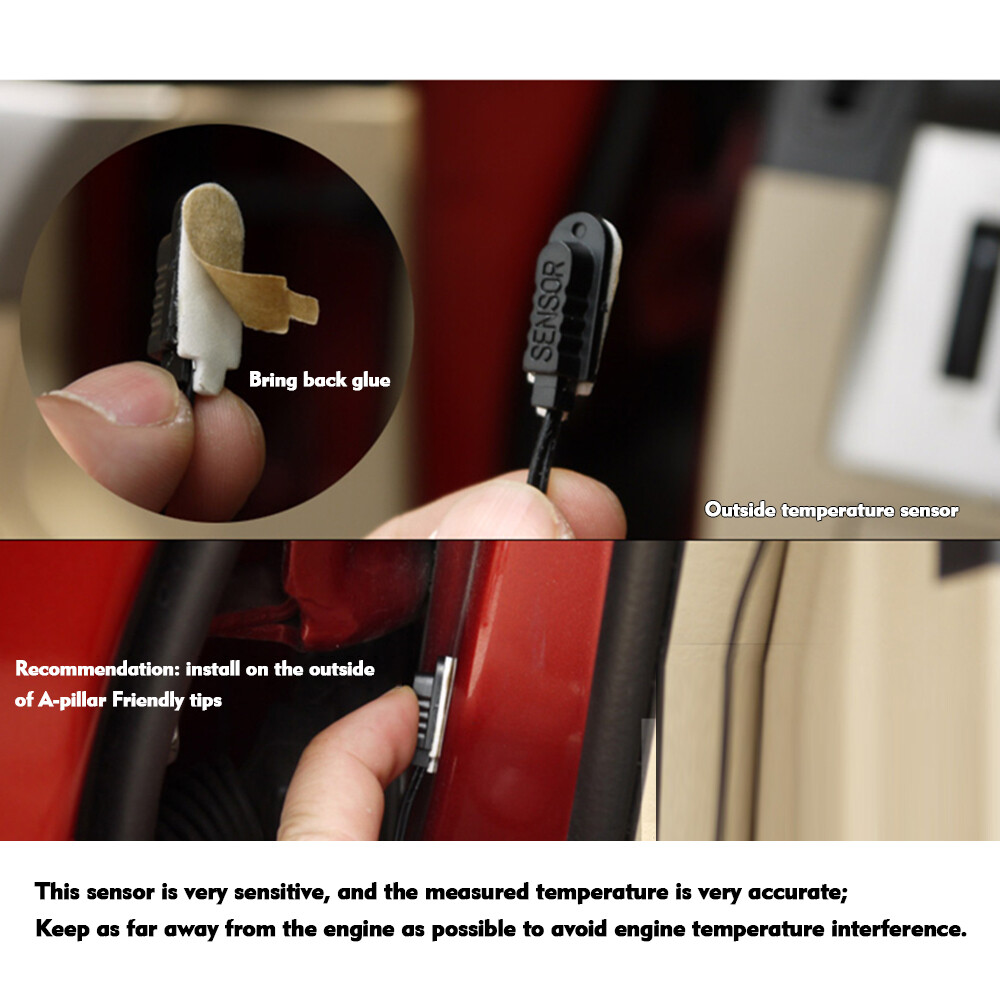 Car Digital Automobile Lighted Auto Dual O4I8