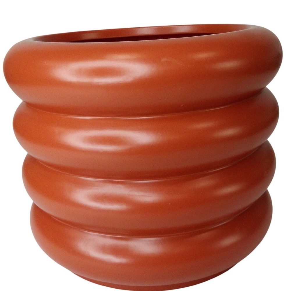Large Bubble Ceramic Planter – Orange – Room Essentials – 9" × 8½"
