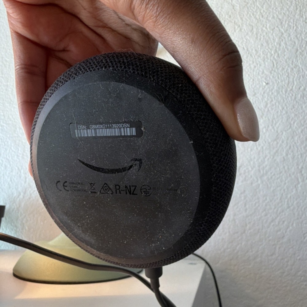 Amazon Echo Dot (3rd Gen) Smart Speaker, Alexa, Wi-Fi/Bluetooth, Black/Gray