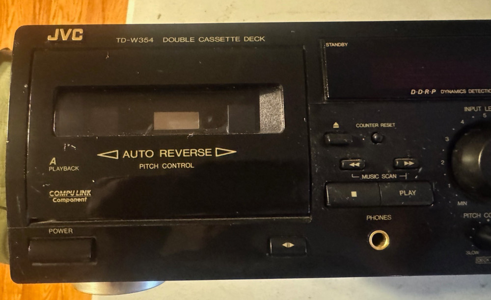 JVC TD-W354 Double Cassette Tape Deck Auto Reverse