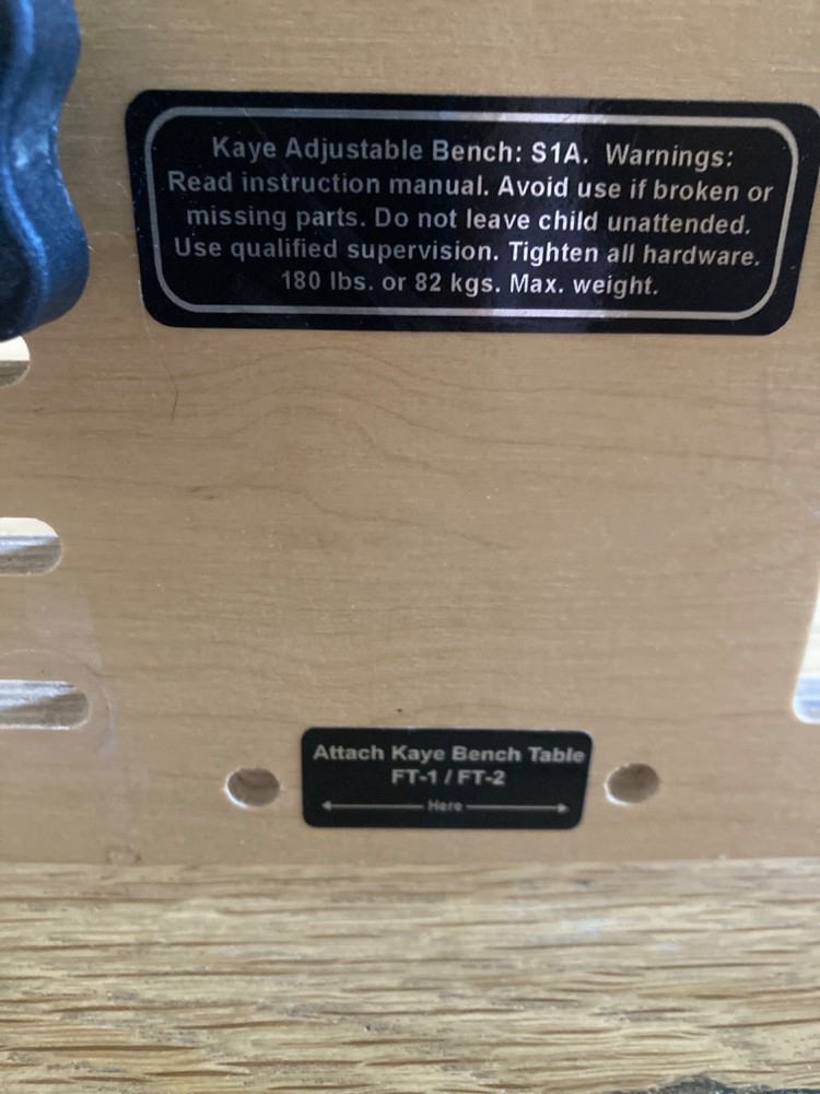 KAYES pediatric S1a adjustable therapy bench