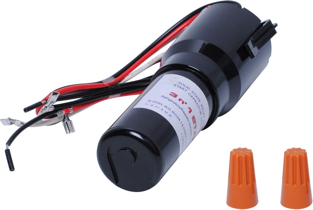 Durable Compressor Hard Start Kit for Refrigerators & Freezers - 3-Piece Set