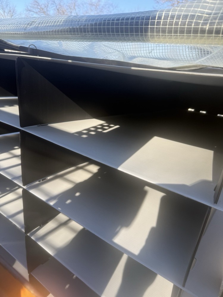 Industrial 48x45x51 Shipping Stack Racking With Removable Storage Dins