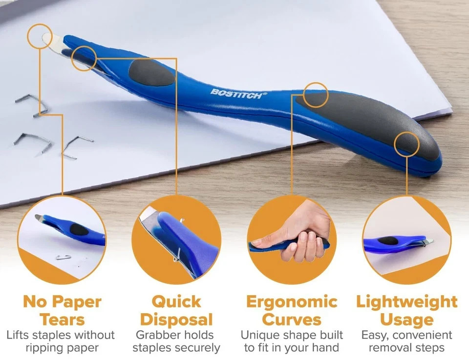 Office Professional Magnetic Easy Staple Remover Tool - Staple Puller Stick f...
