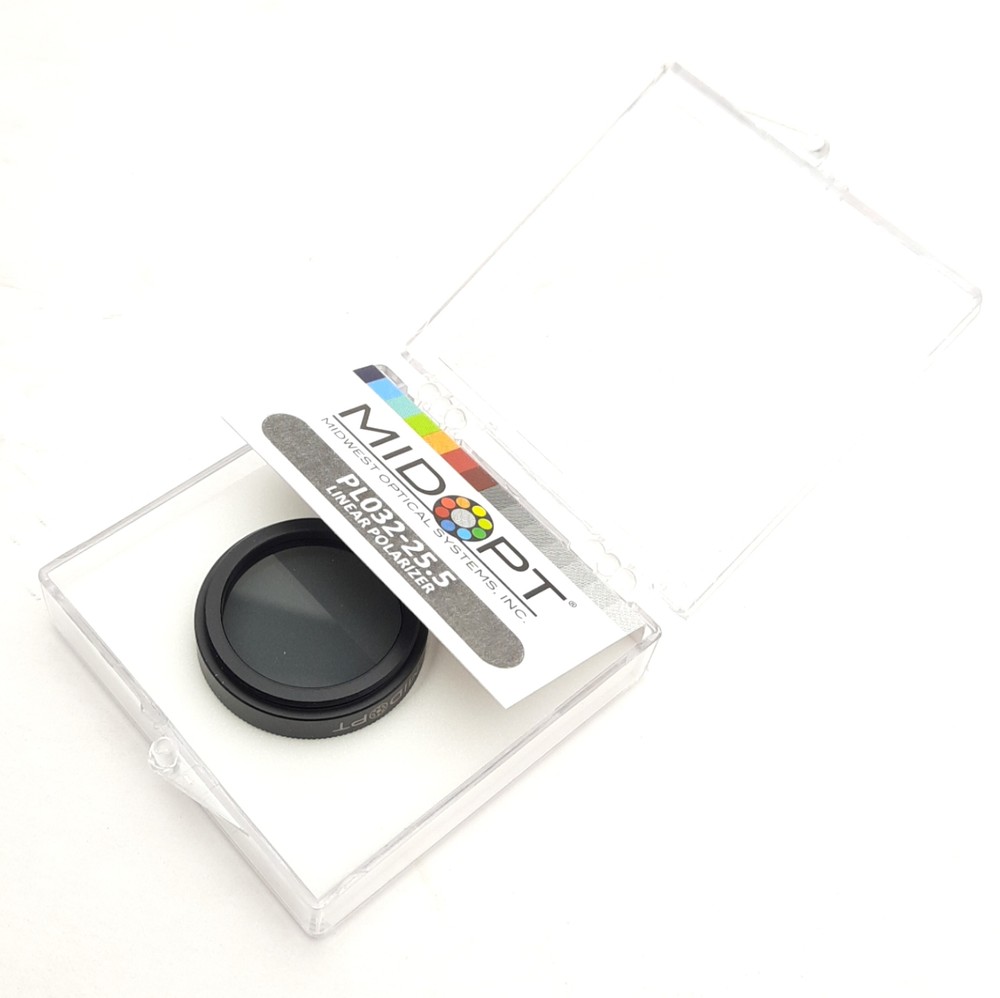 Midwest Optical PL032-25.5 Linear Polarizer Filter M25.5 Thread, 400-700nm Range