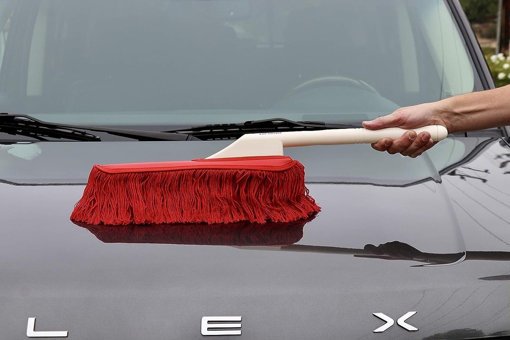 The Original California Car Duster Plastic Handle Duster, Red