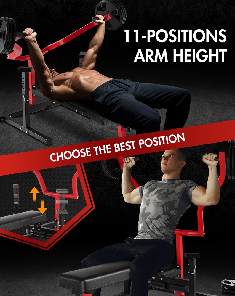 Chest Press Machine Bench Press Machine with Independent Converging Arms Workout