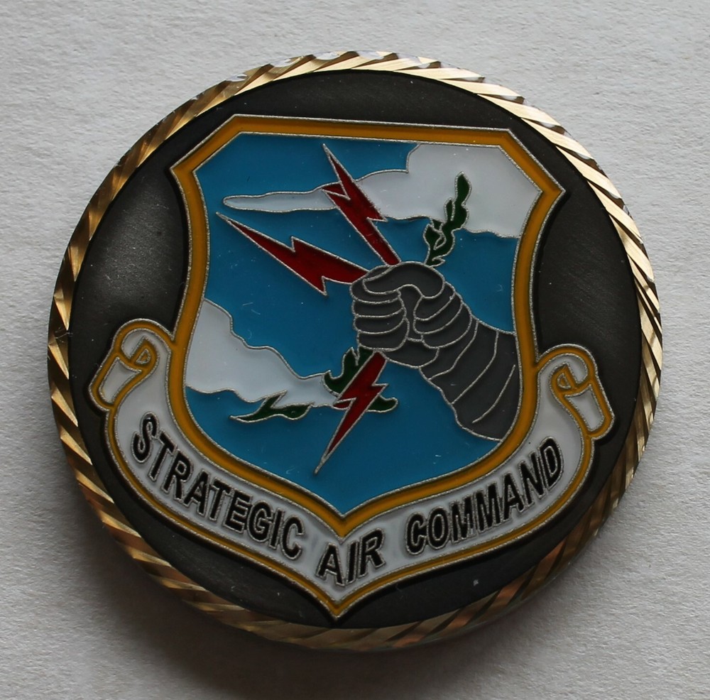 Strategic Air Command SAC Peace Is Our Profession Air Force Challenge Coin / Sil
