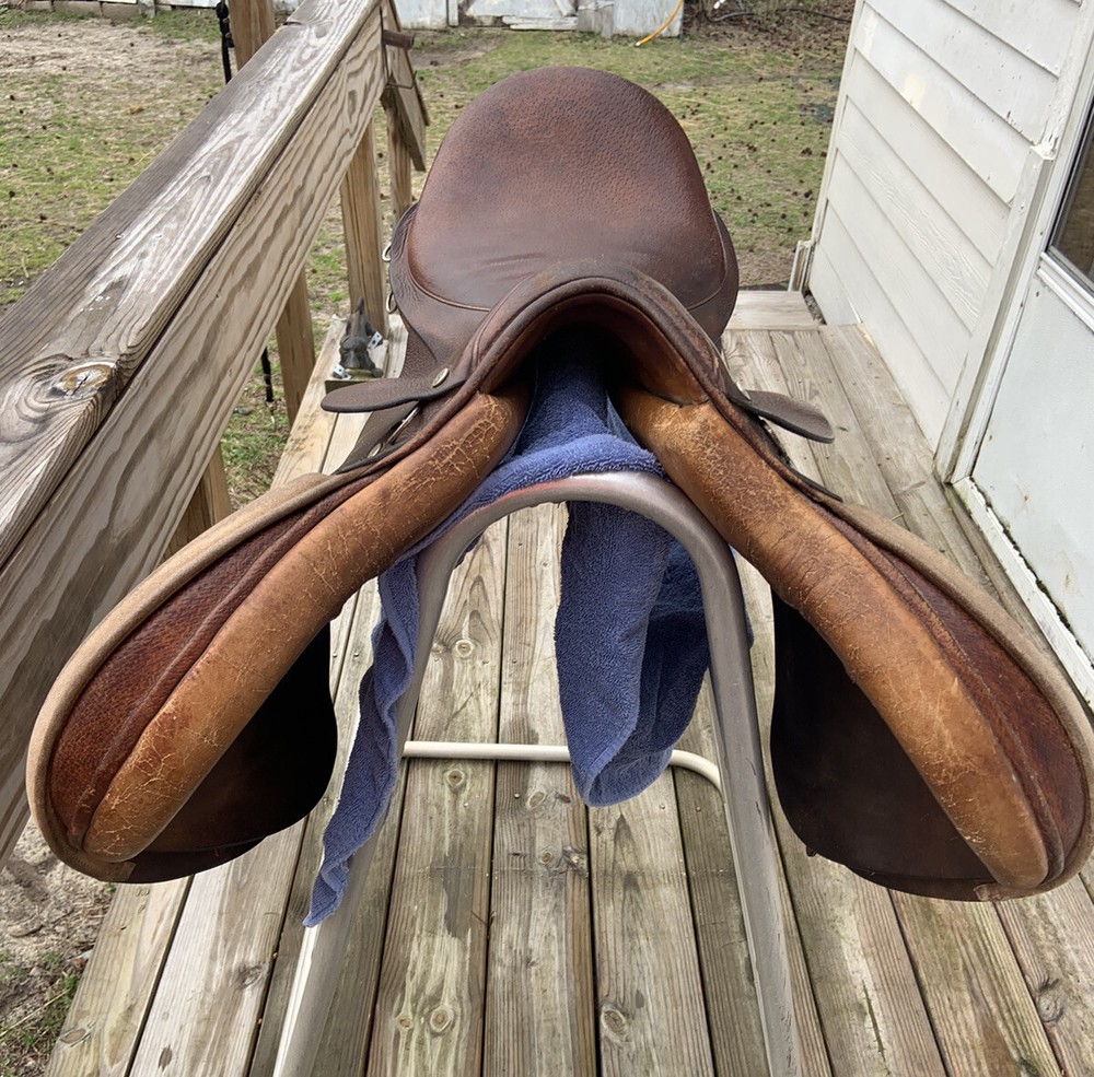 WHITMAN ALL PURPOSE JUMPING SADDLE 17.5 M tree Fox Hunting Eventing