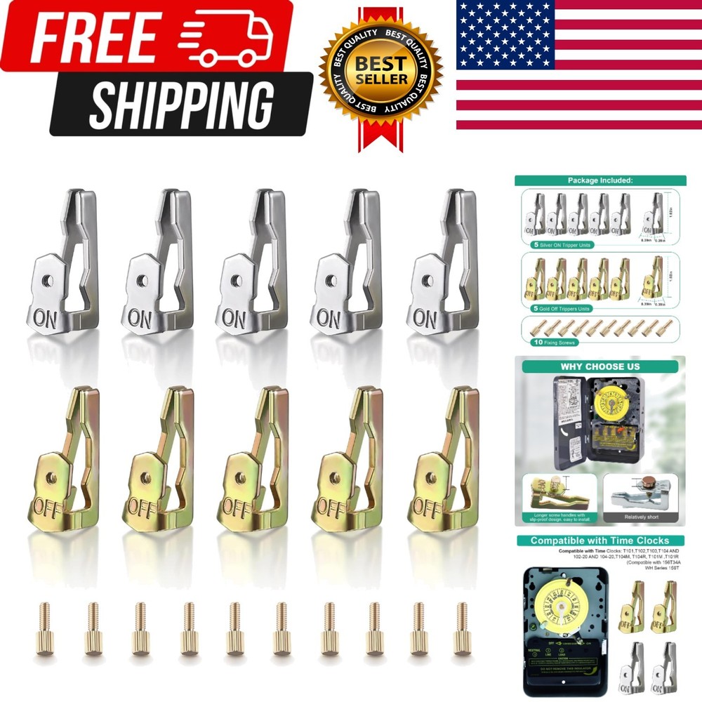 10 Pcs Time Switch Replacement Trippers Kit Compatible with 156T1978A for T10...