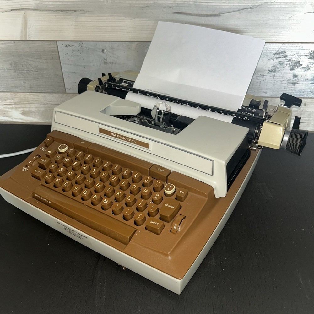 1970s Smith-Corona Coronamatic 8000 Electric Typewriter Tested Nice!