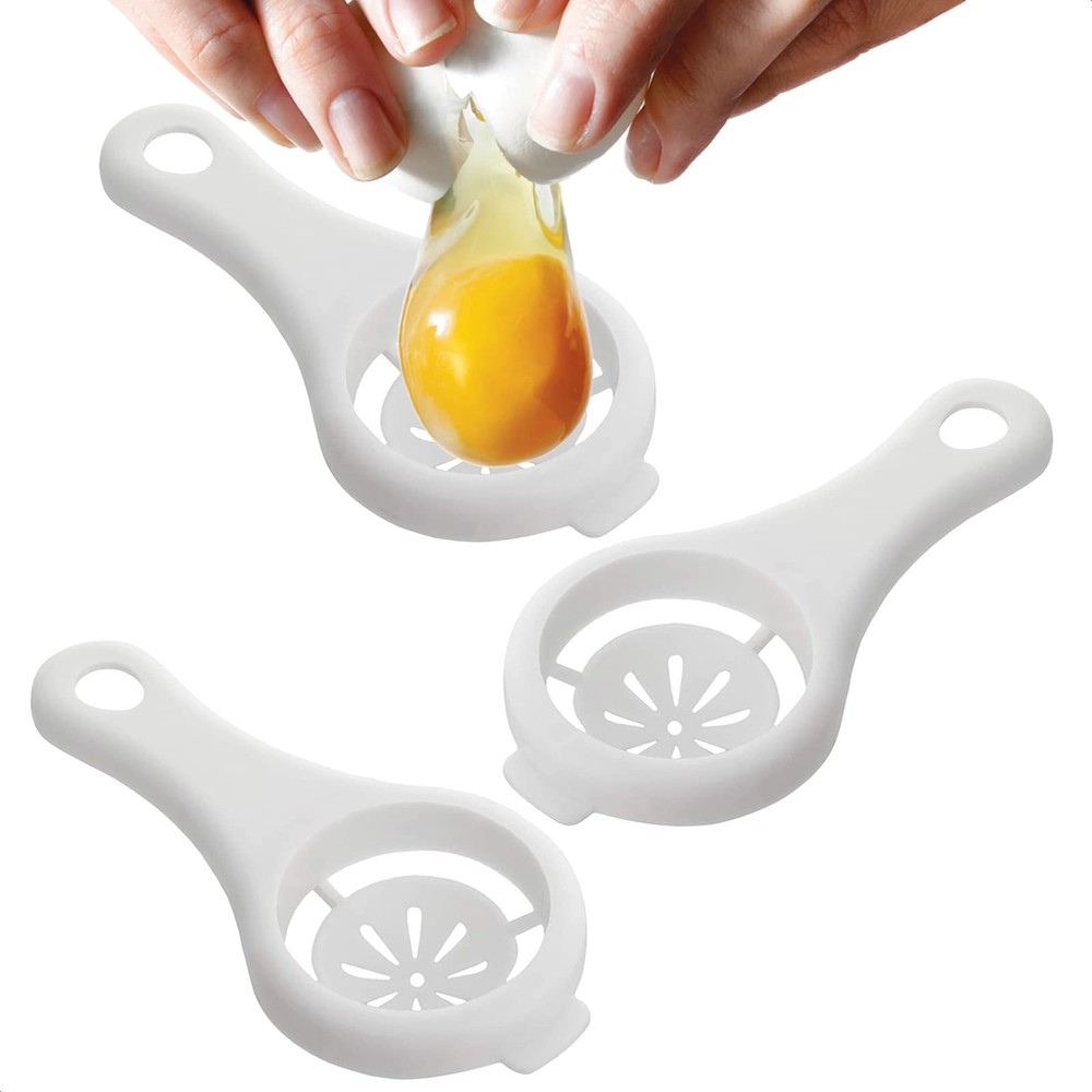 3-PACK Tool Yolk White Separator - Egg Divider Strainer Screen Filter - Bakin...