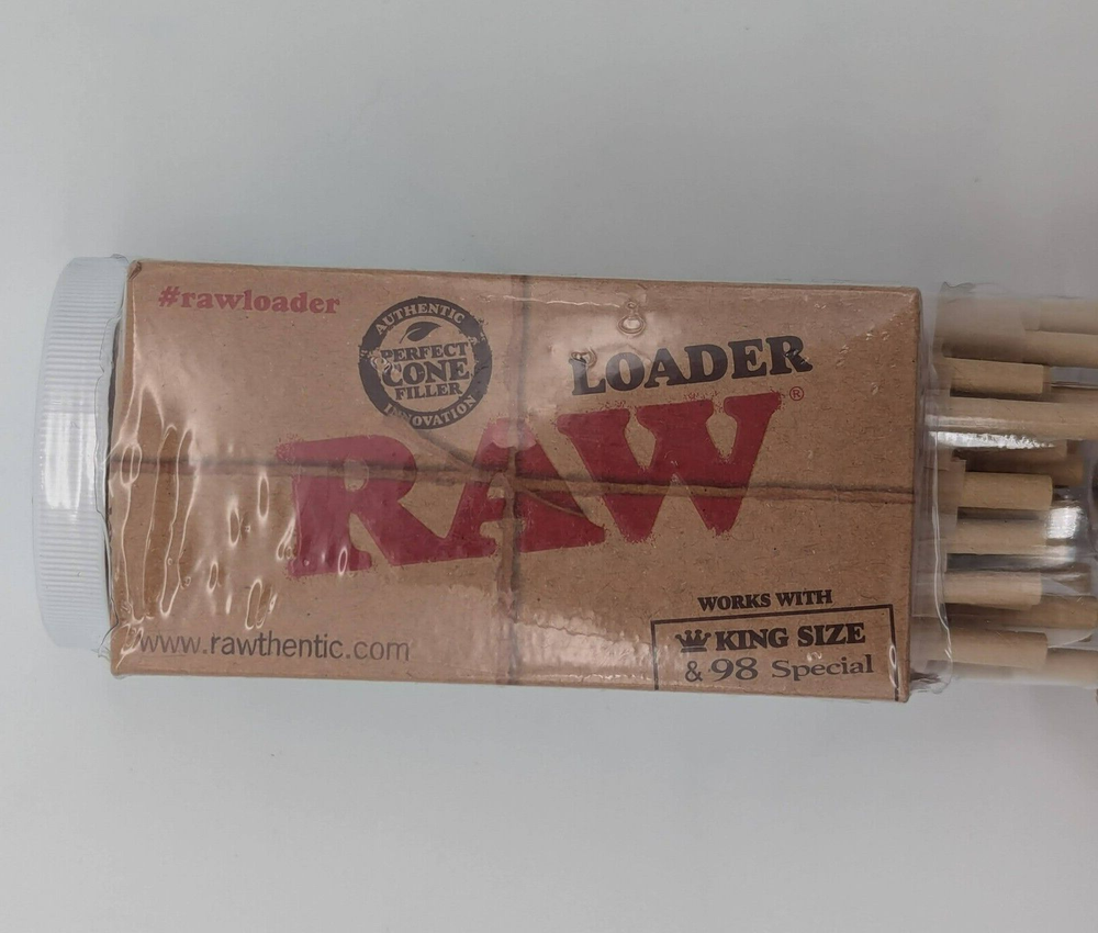 RAW classic 98 special Size Pre-Rolled Cones (100 Pack)+RAW 98 size cone loader