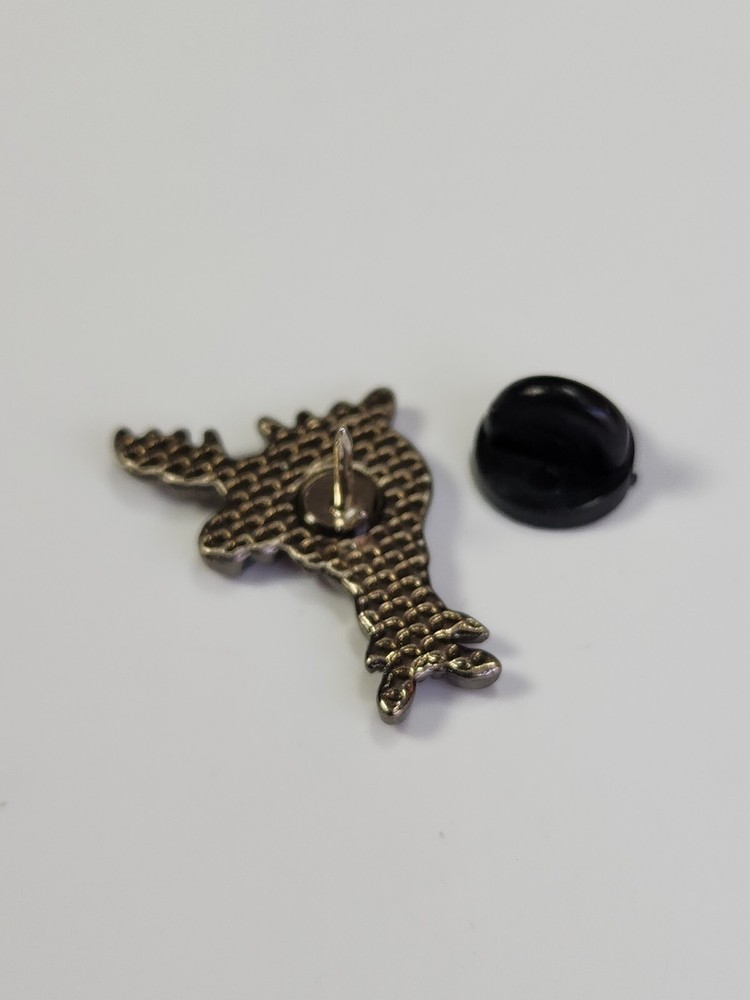 Moose Lapel Pin Silver Color Metal *