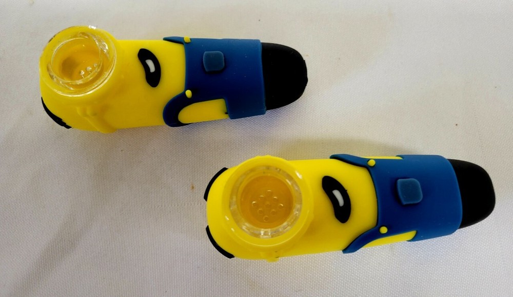 4" Silicone Yellow Hand Pipes