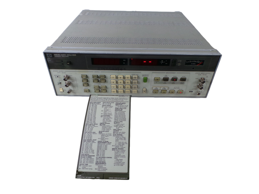 HP 8903B Audio Analyzer - Free Shipping