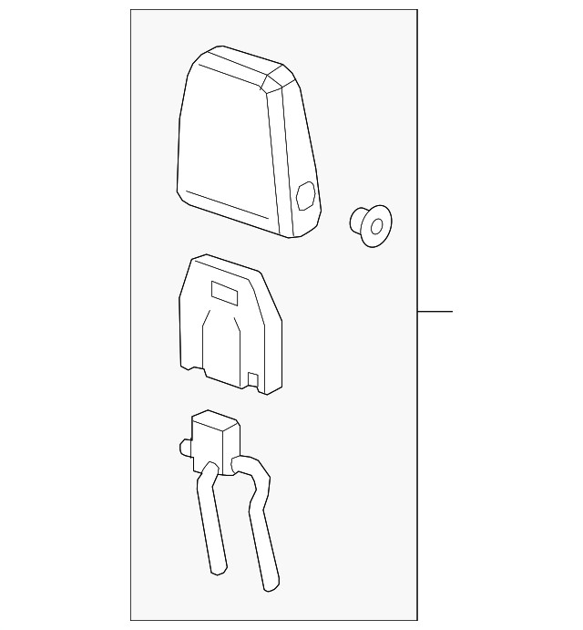 Genuine GM Headrest Outer 84943525