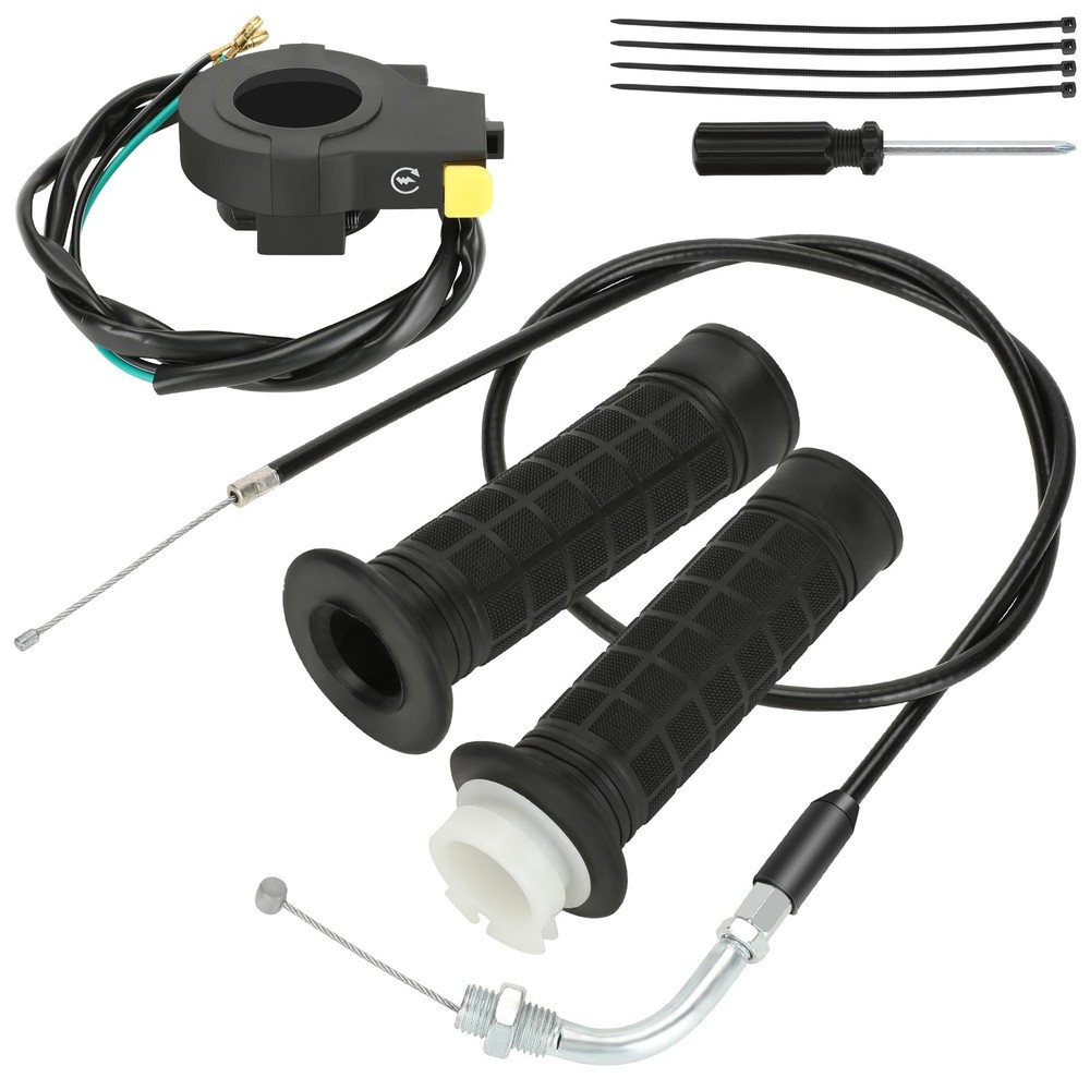 Throttle Cable Twist Throttle Handle Grip Assembly for2 Stroke Engine 80cc 100cc