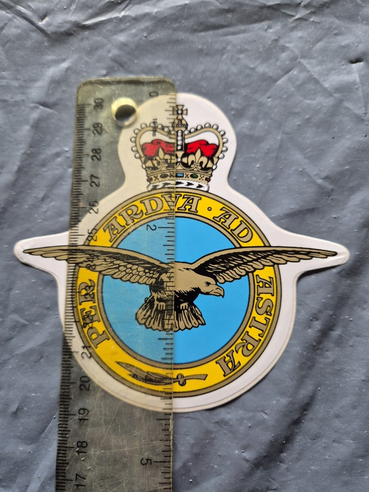 Royal Air Force Crest Sticker dark blue