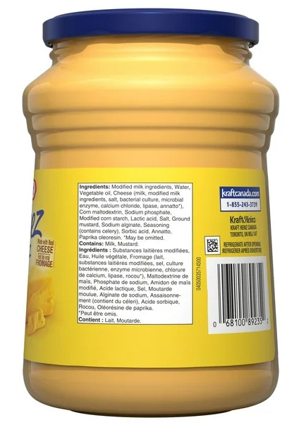 Cheez Whiz Cheese Spread, 900g Jar