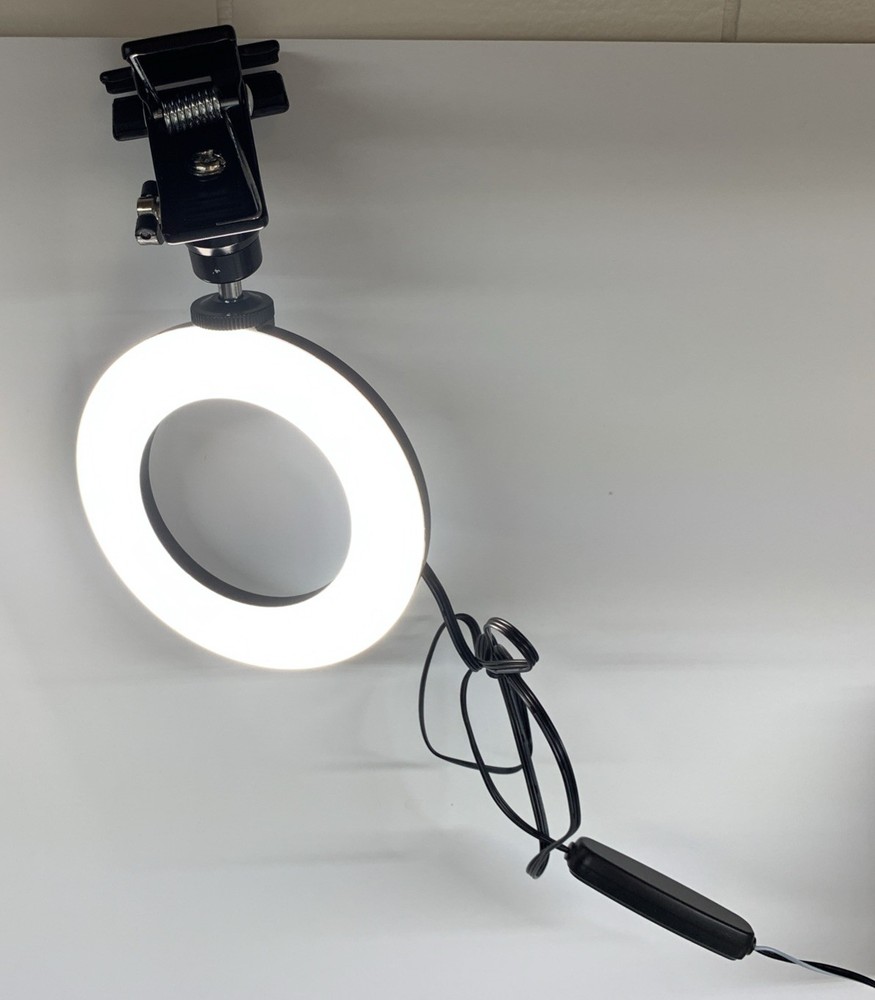 Cyercor LED Ring Light Clip-On USB Black for Streaming & Video Conference