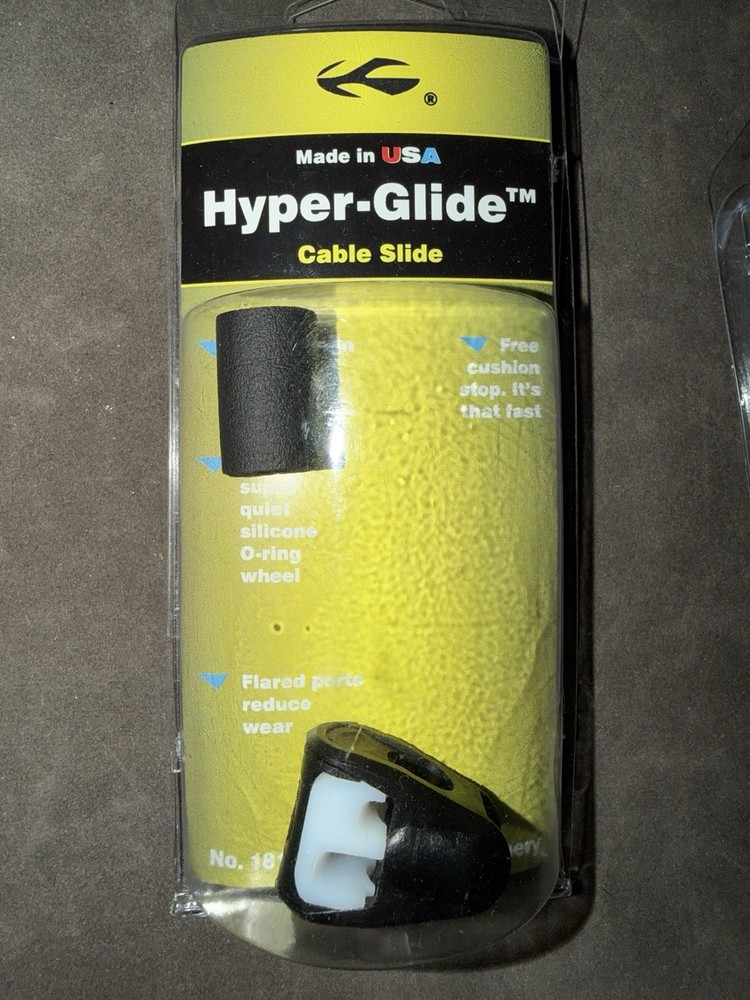 Saunders Hyper Glide Slide for Archery 3/8" Lightweight Sliding Cable, Black