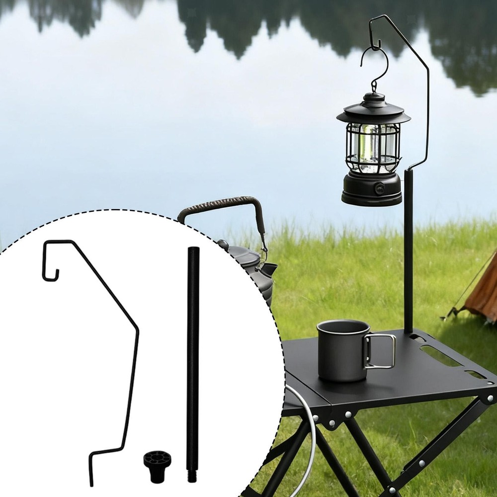 Camping Table Lantern Holder Portable Folding Table Lamp Pole
