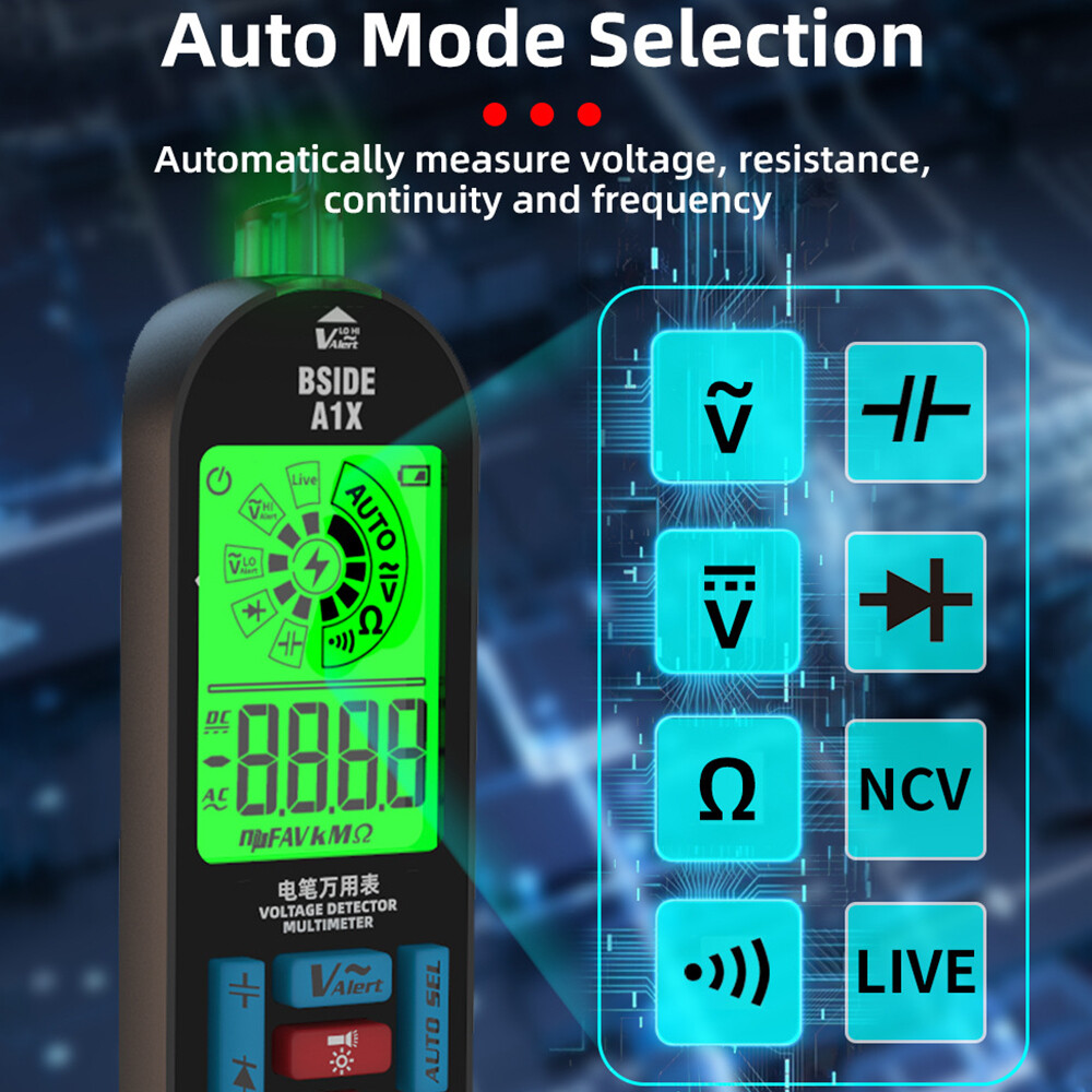 Digital Multimeter Voltmeter BSIDE AC DC Ammeter Ohmmeter Volt Meter Tester Ohm