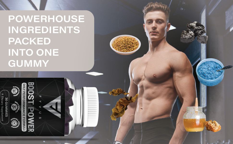 Boost Power Gummies, Boost Power Male Performance Gummy (30 Gummies)