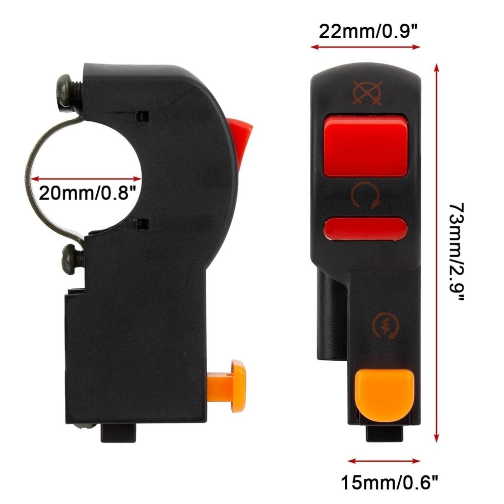 Motorcycle Hawk 250 Kill Switch Right Handlebar Ignition Button for Hawk 250