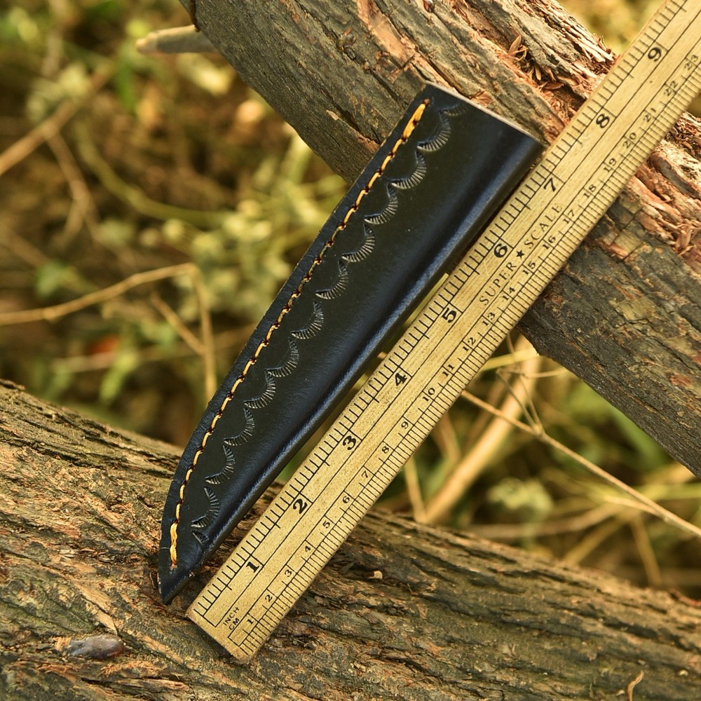 Leather Sheath For Fix Blade Knife Case Holster