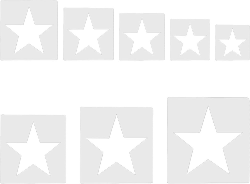 Large Star Stencil Paint Templates Reusable
