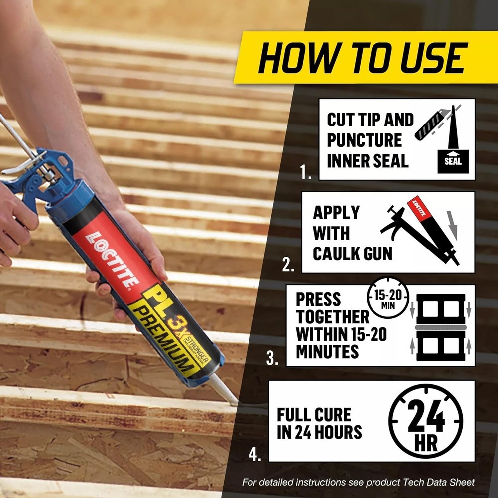 PL 10 oz Polyurethane Adhesive - Fast Setting, Superior Bonding Solution