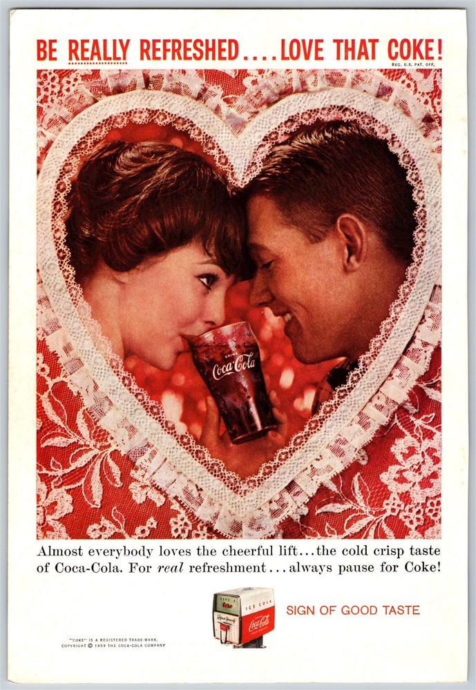 Coca-Cola Be Really Refreshed Love That Coke! Romantic Advertisement, A1