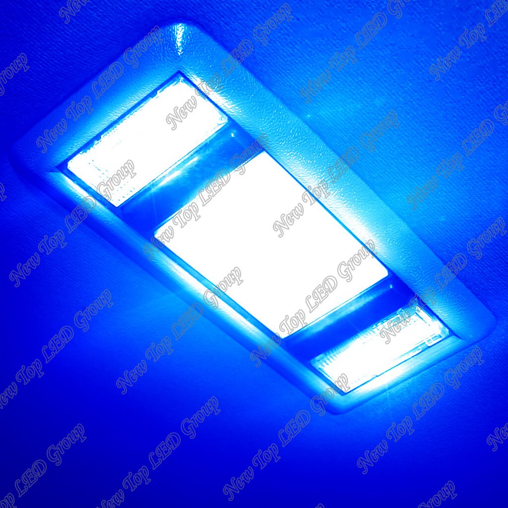 3x Blue LED Interior Map Dome Lights Bulbs for 88-98 Chevy Silverado GMC Sierra