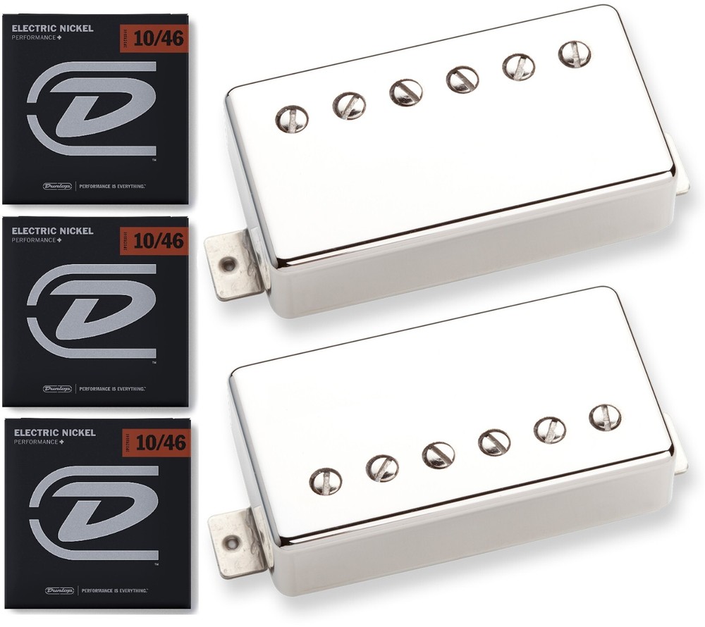 Seymour Duncan High Voltage Nickel Set Bridge & Neck + 3 Free String Sets