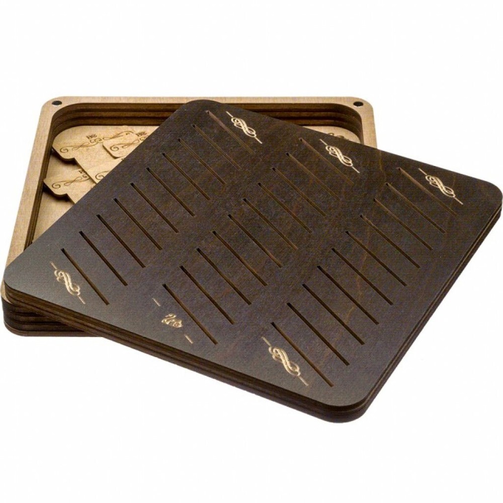 Plywood Needlework Box + 32 spools Needlework Organizer Thread/Floss organizer