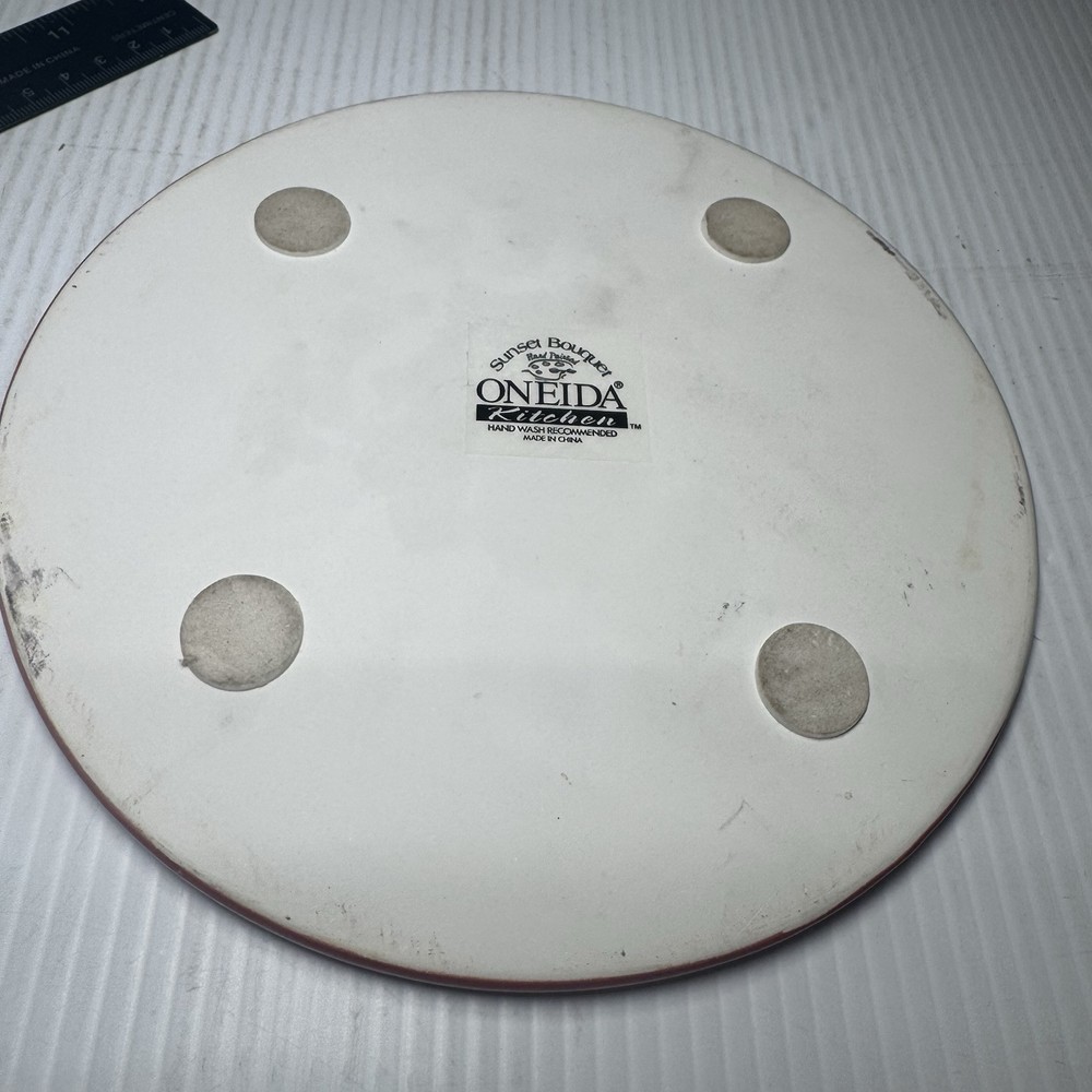 Oneida Round Ceramic Hand Painted Trivet