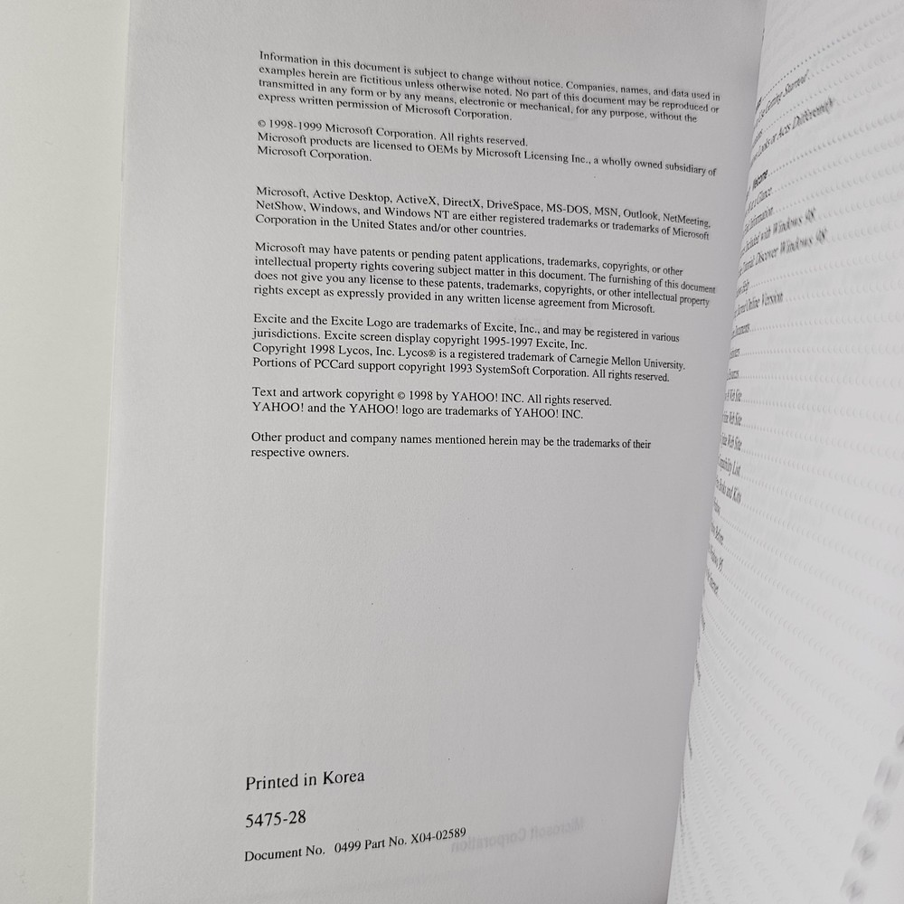 HP Pavilion:Quick Start Guide & Getting Started Windows 98, 1999 Hewlett Packard