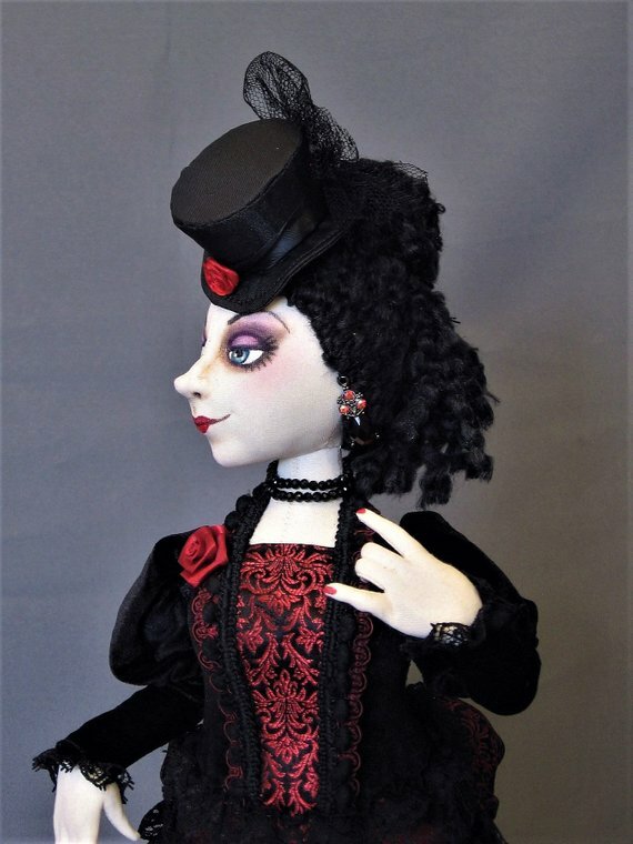 "Penny Dreadful" Printed Cloth Art Doll Pattern by Arley Berryhill