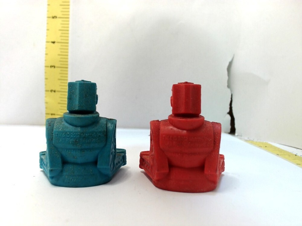 Robot Finger Fighter Red & Blue Rock 'em Sock 'em Preowned