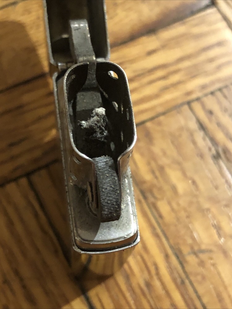 1994 Zippo Brushed Chrome Lighter - “ Moe” Engraved - EXC