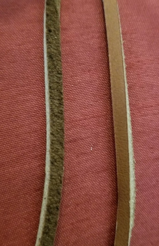 1 PAIR (2) MEDIUM BROWN - 42" Rawhide Leather Shoelaces Strings Boat Boot Lace
