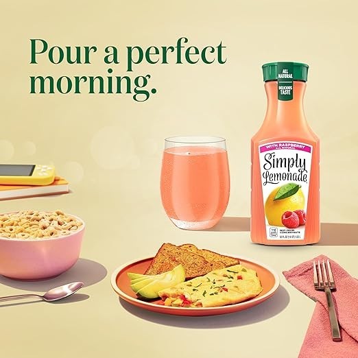 Simply Lemonade with Raspberry All Natural, 52 Fl Oz Bottle