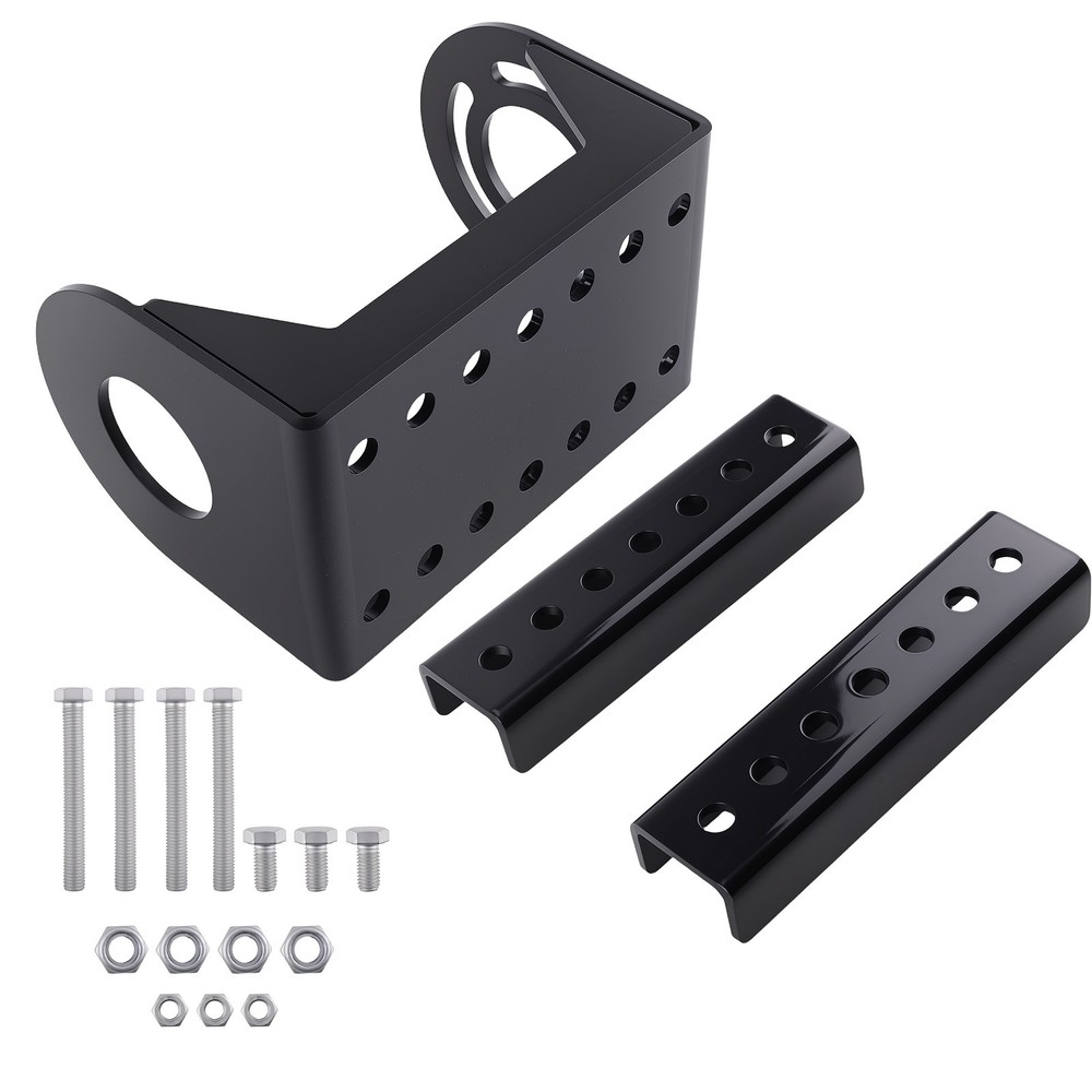 TRAILER STABILIZER JACK MOUNT PLATE KIT 3-BOLT PATTERN STEEL CONSTRUCTION